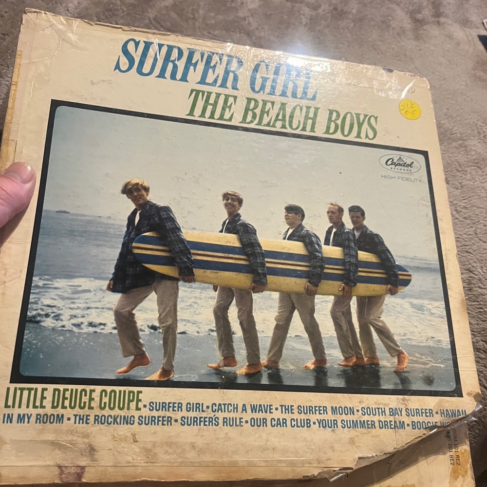 The Beach Boys Surfer Girl ( Little Deuce Coupe ) LP Vinyl Record 1981